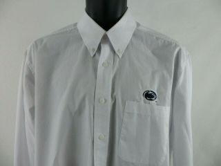 Mens Antigua Penn State Nittany Lions Long Sleeve Button Front Shirt Sz M Psu