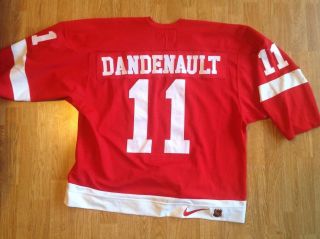 M Dandenault 11 Detroit Red Wings Game Worn Pre Season Home Jersey 5