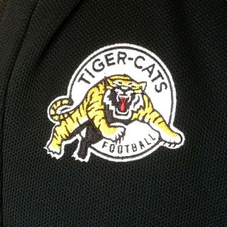 Reebok Hamilton Tiger Cats Mens Jacket M Black CFL Football Logo Fleece Lined 3