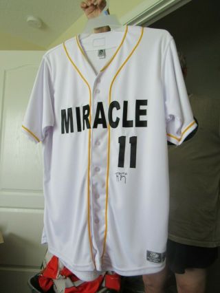 Fort Myers Miracle Game Jersey Tyler Jay Signed Jersey Bad News Bears Twins
