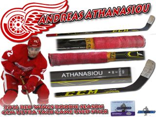 Andrea Athanasiou 2016 Game Stick Detroit Red Wings - Ccm Tacks
