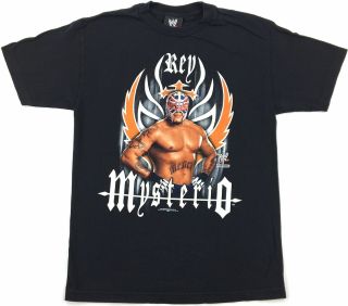 Vintage 2004 Wwe Rey Mysterio Graphic Youth T - Shirt Size Medium