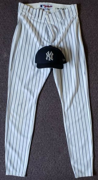 Yankees Derek Jeter GAME WORN Pinstripe Pants - MLB AUTHENTICATED STEINER 5