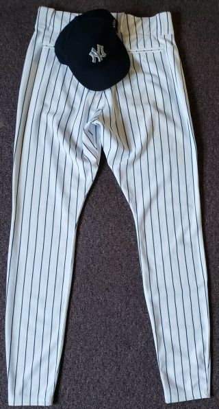 Yankees Derek Jeter GAME WORN Pinstripe Pants - MLB AUTHENTICATED STEINER 6