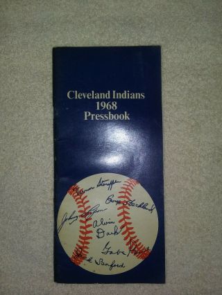 1968 Cleveland Indians Media Guide Yearbook Press Book Program Baseball Ad