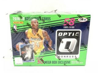 2018 - 19 Optic Basketball 50 Card Rated Rookie Shock Prizm Set Box Donruss