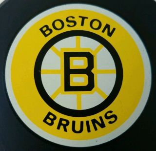 BOSTON BRUINS TRENCH VINTAGE ZIEGLER GENERAL TIRE SLUG NHL GAME PUCK GEM 4