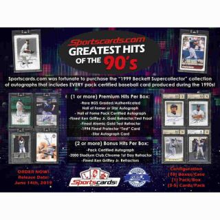 ST LOUIS CARDINALS 2019 GREATEST HITS OF THE 90 ' S BASEBALL 10 - BOX CASE BREAK 2