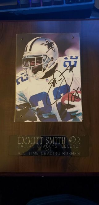 Emmitt Smith And Pee Wee Reese Autograph Photos
