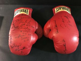 Floyd Mayweather Jr Jeff Mayweather Boxing Gloves 9 Different Autographs