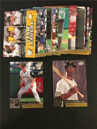 2009 Upper Deck Pittsburgh Pirates Team Set With Update 26 Cards