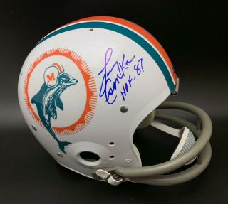 Larry Csonka Signed Miami Dolphins F/s Tk Helmet,  Hof 87 Psa/dna Autographed