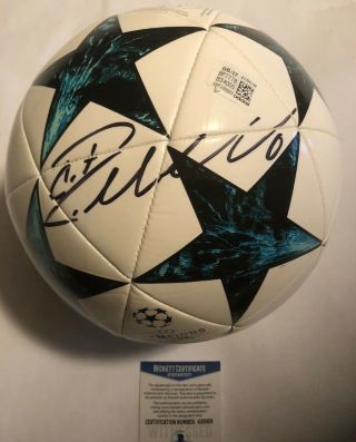 Cristiano Ronaldo Autographed Full Size Soccer Ball Beckett Witnessed