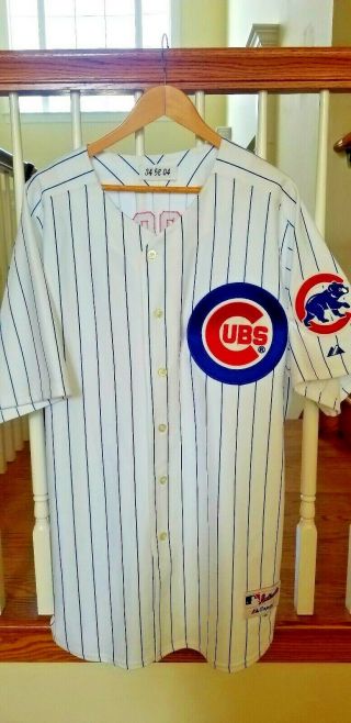 2004 Kerry Wood Signed Auto Chicago Cubs Game Home Jersey 4