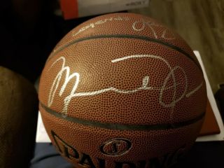 Michael Jordan,  Magic Johnson,  And Larry Bird Autographed Basketball