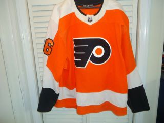 Philadelphia Flyers Christian Folin Game Worn Orange Jersey