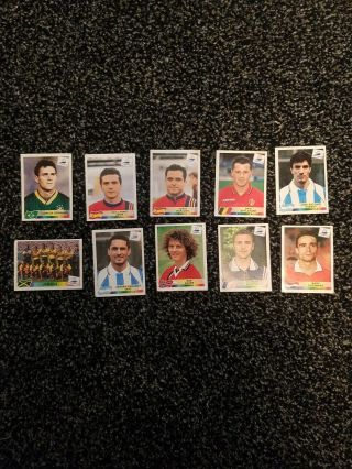Rare Panini World Cup France 1998 Stickers X 10
