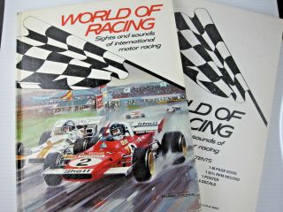 World Of Racing Book In Sleeve Amway 1973 Wade Hoyt Michael Turner Art