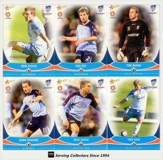 2006 - 07 Select A League Soccer Trading Cards Base Team Set Sydney Fc (12)