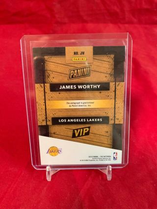 James Worthy 2019 Panini National VIP Private Signings Cracked Ice Auto 4/15 2