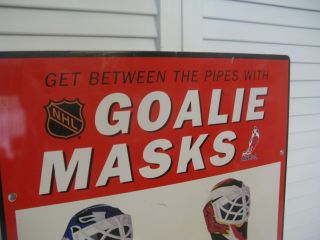 McDonald ' s 1996 Hockey Goalie Mask advertising sign EXTREMELY RARE 3