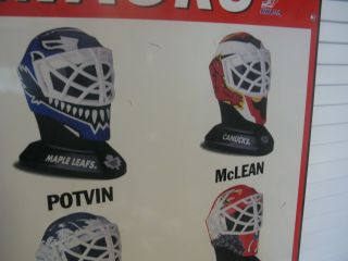 McDonald ' s 1996 Hockey Goalie Mask advertising sign EXTREMELY RARE 4