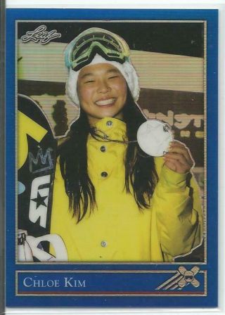 2019 Leaf National Convention Chloe Kim Blue 1992 Style Refractor 19/20