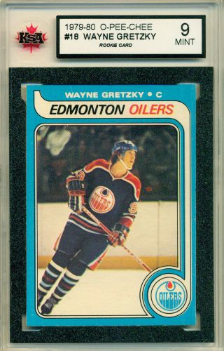 1979 80 Opc 18 Wayne Gretzky Rookie Card Ksa 9