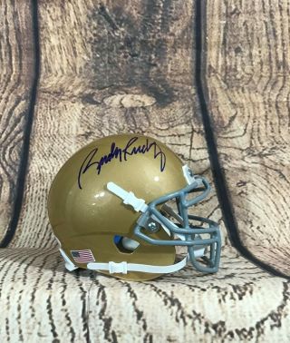 Rudy Ruettiger Signed/autographed Notre Dame Mini Helmet Jsa Authenticated