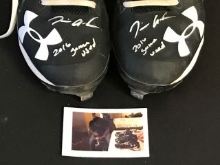 Tim Anderson Chicago White Sox Signed 2016 Game Cleats AB1 2