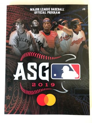 2019 Mlb All Star Game Official Program - Ticket Strip Holder Ed.  - Fast