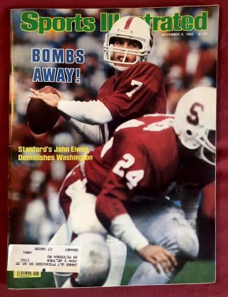 Sports Illustrated November 8,  1982 John Elway Stanford Cardinal First Cover