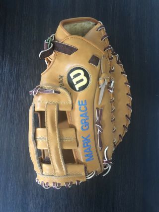 WILSON A2800/A2802FIRST BASEMAN ' S GLOVE LHT Mark Grace Game Issued 2