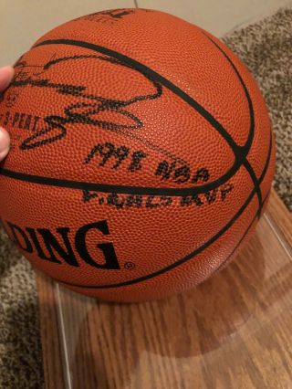 Michael Jordan Signed Full Size Basketball Autographed 1998 Finals Mvp