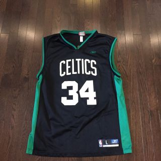 Paul Pierce Boston Celtics Black NBA Reebok Jersey Mens Size L 3