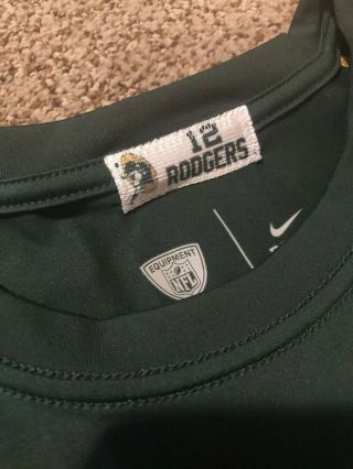 Aaron Rodgers Game Practice Shirt Green Bay Packers Nike