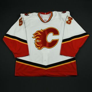2006 - 07 Cam Cunning Calgary Flames Game Issued Hockey Jersey Reebok Meigray
