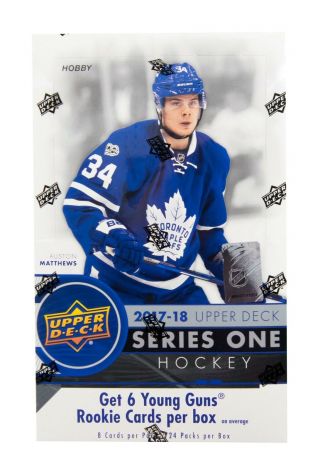 2017/18 Upper Deck Series 1 Hockey Hobby Box