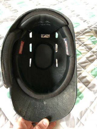 Yan Gomes Game Worn 2017 Postseason Helmet,  Cleveland Indians,  MLB Auth 4