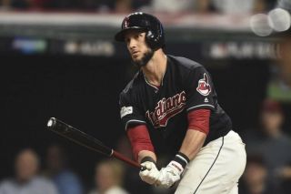 Yan Gomes Game Worn 2017 Postseason Helmet,  Cleveland Indians,  MLB Auth 6