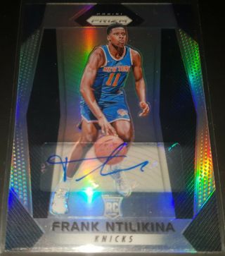 Frank Ntilikina 2017 - 18 Panini Prizm Autographs Prizm Rookie Auto Card
