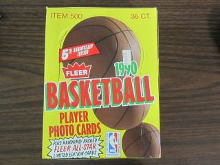 1990 Fleer Basketball Wax Box 36 Packs 15 Cards Per Pack Michael Jordan