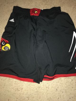 Louisville Cardinals Basketball Black 13/14 Game Adidas Shorts 2x,  2