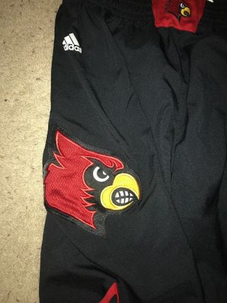 Louisville Cardinals Basketball Black 13/14 Game Adidas Shorts 2X,  2 2