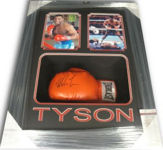 Mike Tyson Hand Signed Autographed Boxing Glove Custom Framed Shadowbox Jsa