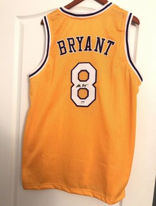 KOBE BRYANT Signed Jersey Los Angeles Lakers 8 Full Name Authentic PSA/DNA 2