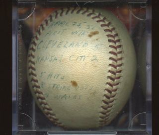 April 25th 1956 Herb Score 1st Win Game Baseball B & E Loa