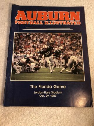 Auburn Tigers Vs Florida Gators Football Program 1983