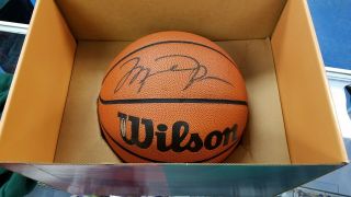 Michael Jordan Uda Signed Basketball Upper Deck Auto Signature Ball Bulls Mj