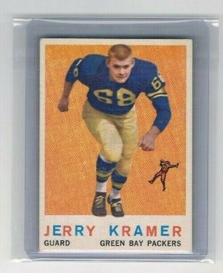 1958 Topps Jerry Kramer 116 Rookie Hof Green Bay Packers Rc
